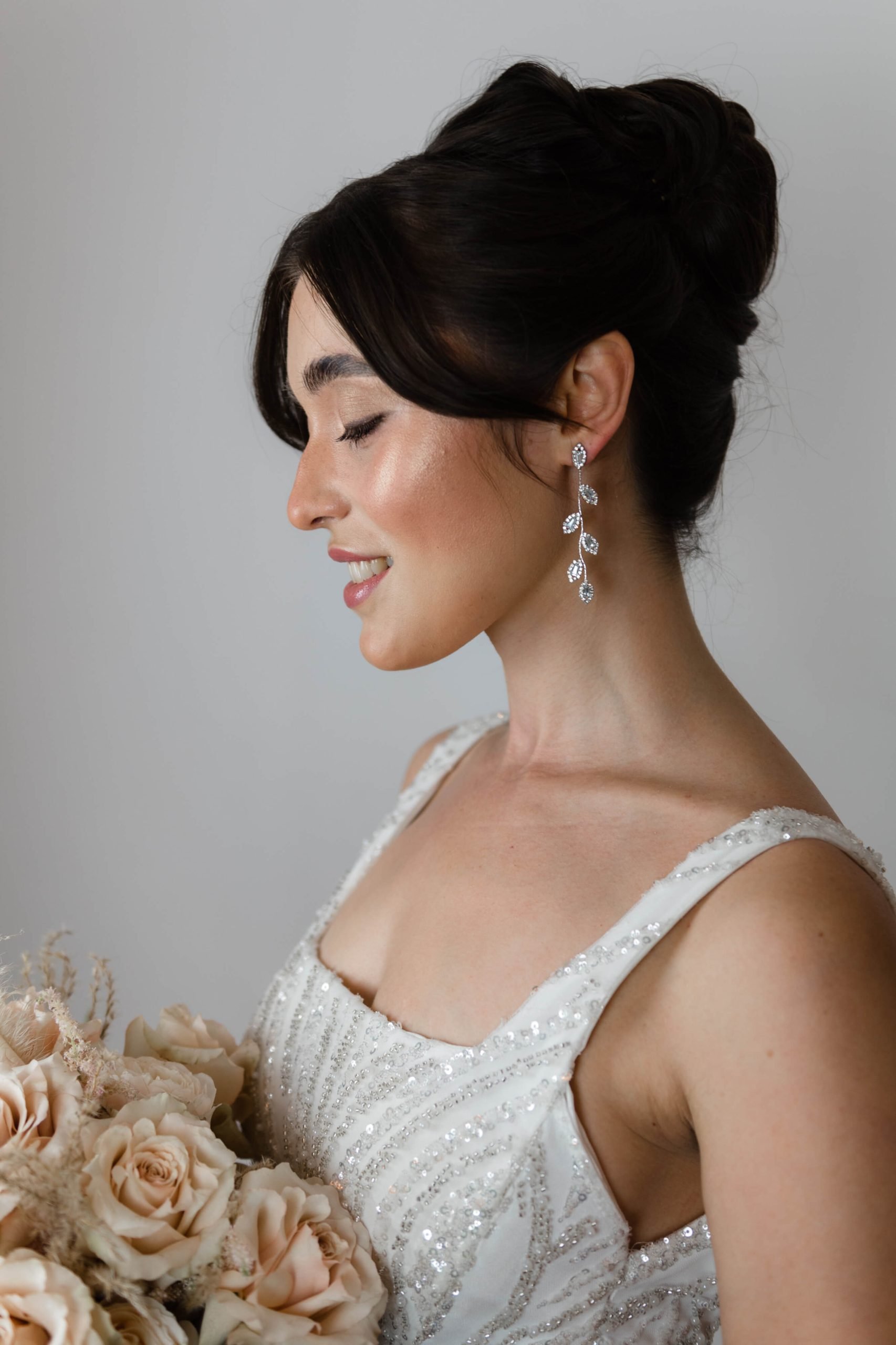 Bridal makeup from a Rosebud portfolio day