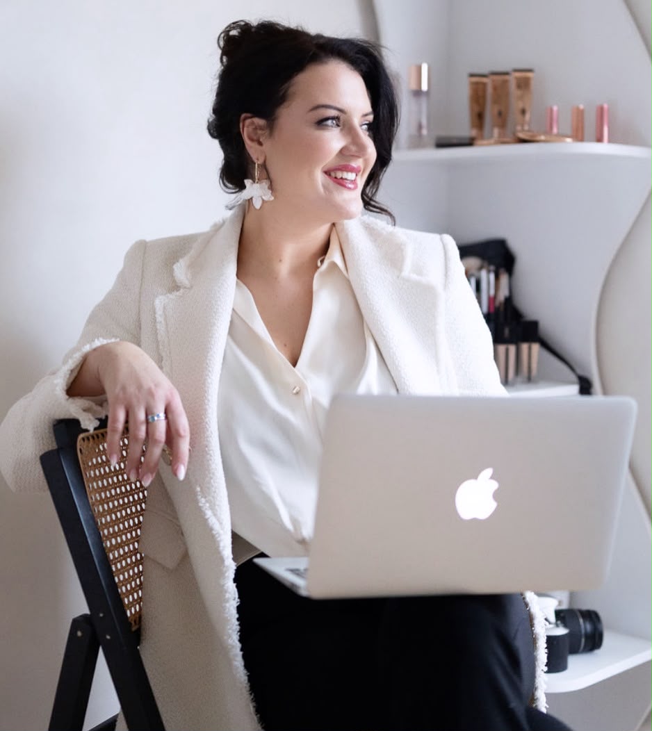 Becky working in her Rosebud studio